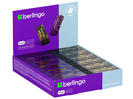 Ластик Berlingo BLc_00S22 "Golden Shade", прямоугольный, Eco-Pvc, 48*18*10мм, ассорти