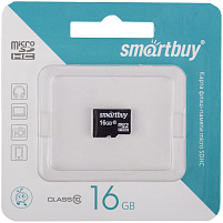 Карта памяти micro SDHC 16GB SmartBuy Class 10 без адаптера 2599