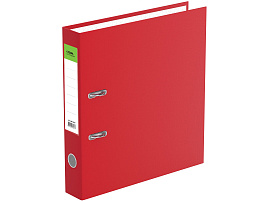 Папка регистратор 5см. СТАММ ММ-31817 "Стандарт", бумвинил, с карманом на корешке, красная