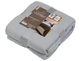 Плед-покрывало 260*220 Silvano Ультрасоник Юла серое 471478/2879