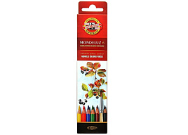 Карандаши цветные 6цв. KOH-I-NOOR 3715006001KSRU акварельные "Mondeluz", заточен., картон, европодвес