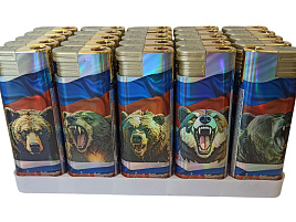Зажигалка кнопка Турбо ВМ-03
