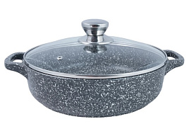 Жаровня 24см с/кр ТМ9243/7980 Традиция мрамор