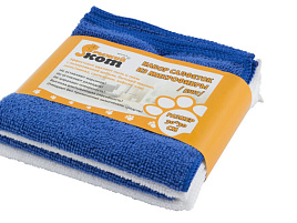 Салфетка Микрофибра 5шт.Рыжий кот 30*30см,200г/м 310238