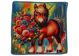 СГ Полотенце кухонное 30*30 Лошадка полиэстер
