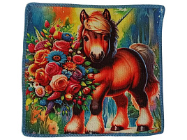 СГ Полотенце кухонное 30*30 Лошадка полиэстер