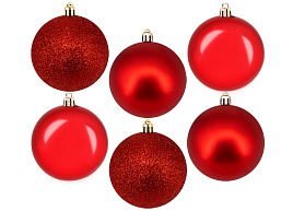 Набор шаров 8см FG240519098Q красный 6шт