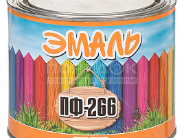 Эмаль ПФ-266 красно-коричневая 1,8кг Zabor 4470