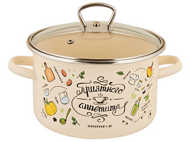 Кастрюля эмаль 3л 1RD181S/1310 Приятного аппетита