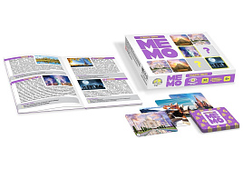 Настольная игра 03591 "Мемо. Чудеса света", 50 карточек, картонная коробка