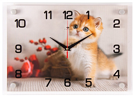 Часы настенные "21 Век" 35*25 2535-094 Золотой котенок