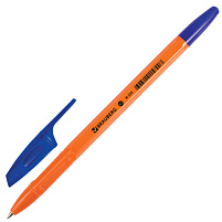 Ручка Brauberg 142409 синяя, X-333 Orange, корпус оранжевый, узел 0,7мм, линия 0,35мм