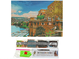 Алмазная мозаика 30*40 AM30X40-MULTI27 Старый город на подрамнике