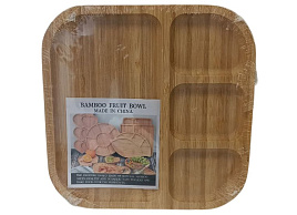 Менажница бамбук 5404/238519 20*20 4 секции