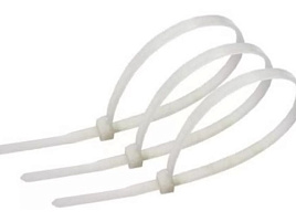 Хомут пластик 3,6*200 нейлон(100шт.) 3594 белый