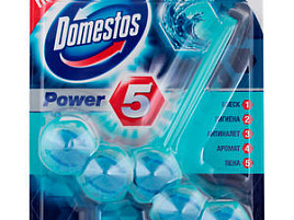 Блок для унитаза Domestos 55гр.Pow5 шарики Океан 1154
