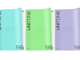 Тетрадь 96л. А4  Т4ск96_пл 57520 "UniTone. MIX", пластиковая обложка, микс цветов