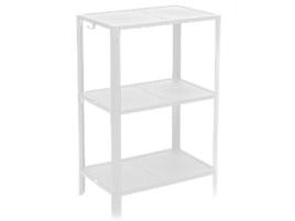 Этажерка для обуви 3 полки Vikea белая 786306