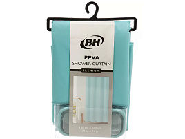 Шторка для ванной 180*180 ПЕВА бирюзовый 507594/Y4-11176