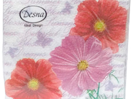 Салфетки 40л.Design Космея