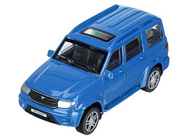 Машина металлическая PATRIOT-11-BU UAZ patriot 10,5 см, инерция, синий, кор.