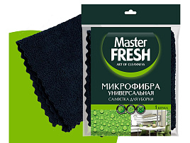 Салфетка Микрофибра 30*30см  Master Fresh черная
