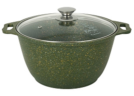 Кастрюля литой алюм. 4л К41tsml Kukrama малахит с/кр 401981/6009