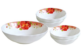 Набор салатников керамика 7пр A9-61100/0012/6324 Шиповник