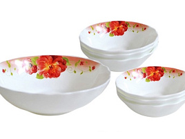 Набор салатников керамика 7пр A9-61100/0012/6324 Шиповник