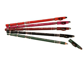 Карандаш для глаз La Rosa  с точилкой LP-700-10 каштан.-золотой