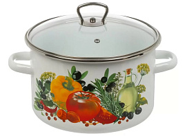 Кастрюля эмаль 5,5л 1RD221S/8174 Вкус лета индукция