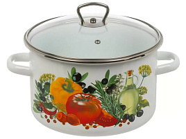Кастрюля эмаль 5,5л 1RD221S/8174 Вкус лета индукция