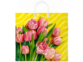 Пакет петля с пласт.ручкой 34*37 Муза