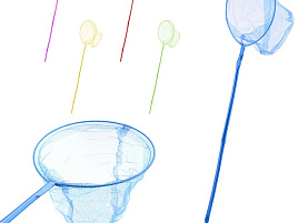 Сачок U036848Y бамбуковая ручка 60/20см