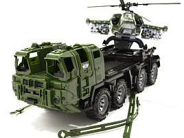 Автомобиль 256Н Военный тягач Щит с вертолетом