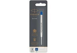 Стержень Parker 1950371 шариковый объемный "QuinkFlow Ball Point" синий, 98мм, 1,0мм, метал. корпус, блистер