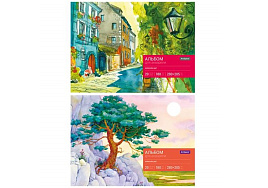 Альбом для акварели 20л. ArtSpace Аа20-7898 А4, на склейке блок рис. бум.,180г/м2