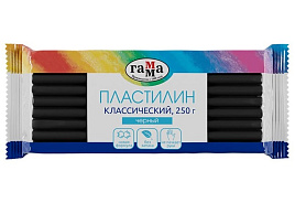 Пластилин 1цв. "Классический" 270818_06 черный, 250г