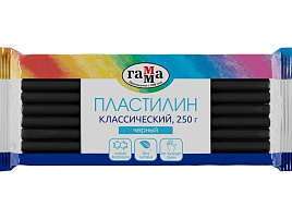 Пластилин 1цв. "Классический" 270818_06 черный, 250г