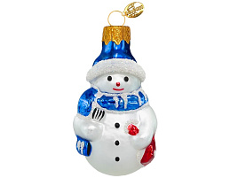 Снеговик с метлой Ё Ф407/4 голубой в упак
