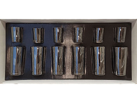 Набор подарочный 1256/1022/06/6447 Сияющий графит (6стаканов+6стопок)