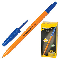 Ручка Corvina оранж. корп. синяя 40163/02G