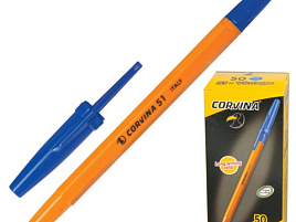 Ручка Corvina оранж. корп. синяя 40163/02G