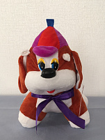 Мягкая игрушка Собака Бутузик в кепке Б.218