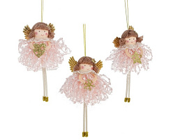 Подвеска текстиль Девочка 15см 792049