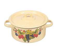 Кастрюля эмаль 2л С-1610.З с декором Лысьва