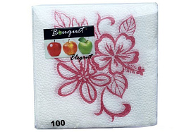 Салфетки 100л. Bouguet Elegant Гибискус