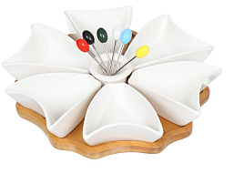 Менажница 349326 Y4-3218 бамбук.подставка+Скидка