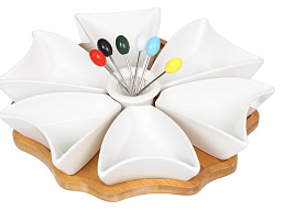 Менажница 349326 Y4-3218 бамбук.подставка+Скидка