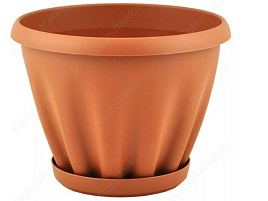 Кашпо цветочное 2л Знатное 042762/М302Т терракот с/п